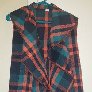 XL Plaid Vest